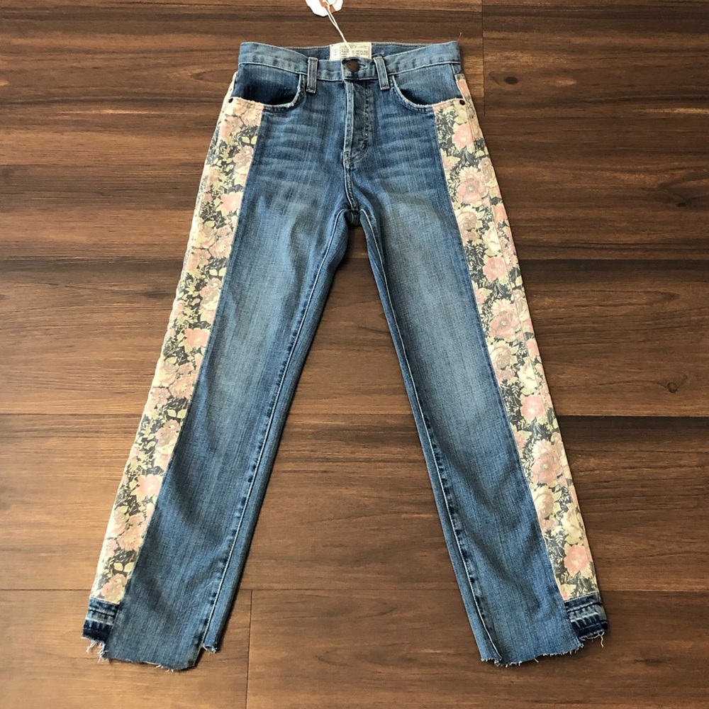 Current/Elliott Uneven Seamed Original Straight